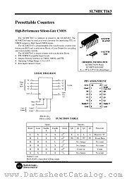 SL74HCT163 datasheet pdf System Logic Semiconductor