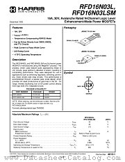 RFD16N03 datasheet pdf Fairchild Semiconductor