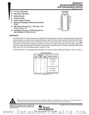 CD54HC4017F datasheet pdf Texas Instruments