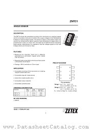 ZMT31TC datasheet pdf Zetex Semiconductors
