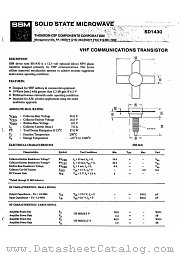 SD1430 datasheet pdf ST Microelectronics