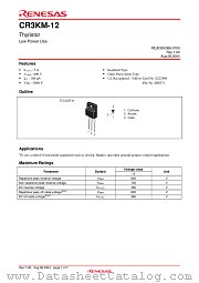 CR3KM-12 datasheet pdf Renesas