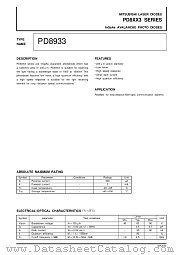 PD8933 datasheet pdf Mitsubishi Electric Corporation