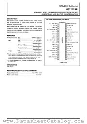 M52722 datasheet pdf Mitsubishi Electric Corporation