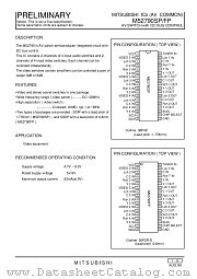 M52790 datasheet pdf Mitsubishi Electric Corporation