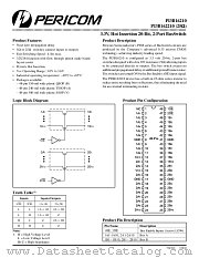 PI3B162210 datasheet pdf Pericom Technology