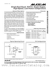 MAX976-MAX998 datasheet pdf MAXIM - Dallas Semiconductor