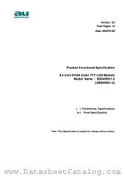 B084SN01-2 datasheet pdf AU OPTRONICS CORPORATION