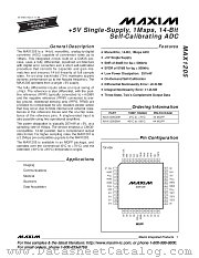 MAX1205CMH datasheet pdf MAXIM - Dallas Semiconductor