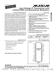 MAX2510EEI datasheet pdf MAXIM - Dallas Semiconductor