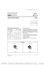 8TQ datasheet pdf International Rectifier