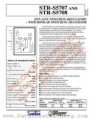 STR-S5708 datasheet pdf Allegro MicroSystems