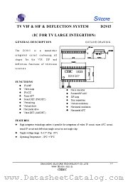 D2915 datasheet pdf Shaoxing Silicore Technology
