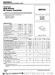 MRF224 datasheet pdf Motorola