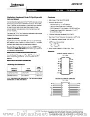 HCTS74T datasheet pdf Intersil
