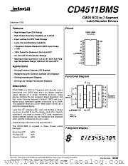 CD4511BMS datasheet pdf Intersil