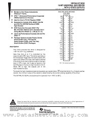 SN74ALVC16334DGG datasheet pdf Texas Instruments