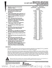 SN54LVTH16501WD datasheet pdf Texas Instruments