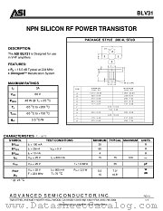 BLV31 datasheet pdf Advanced Semiconductor