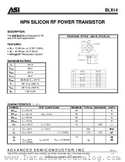 BLX14 datasheet pdf Advanced Semiconductor