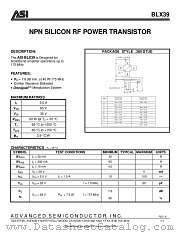BLX39 datasheet pdf Advanced Semiconductor