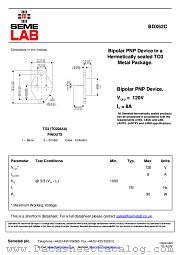 BDX62C datasheet pdf SemeLAB