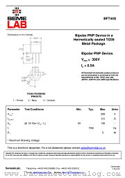 BFT44S datasheet pdf SemeLAB