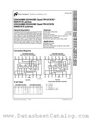 CD4044 datasheet pdf National Semiconductor