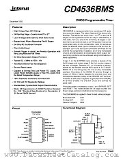 CD4536BMS datasheet pdf Intersil