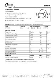 BFR380 datasheet pdf Infineon
