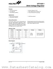 HT71XX-1 datasheet pdf Holtek Semiconductor