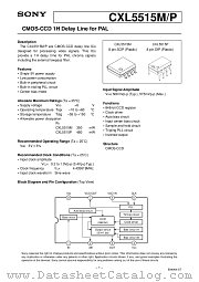CXL5515P datasheet pdf SONY