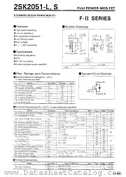 2SK2051 datasheet pdf Fuji Electric
