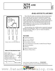 3175 datasheet pdf Allegro MicroSystems