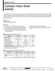BA6870 datasheet pdf ROHM