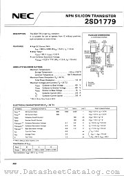2SD1779 datasheet pdf NEC