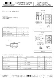 KDV152 datasheet pdf Korea Electronics (KEC)