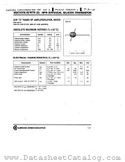 KSC1070 datasheet pdf Samsung Electronic