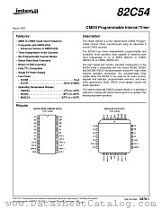 IS82C54-10 datasheet pdf Intersil