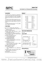 SM5877 datasheet pdf Nippon Precision Circuits Inc