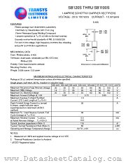 SB1100S datasheet pdf TRSYS