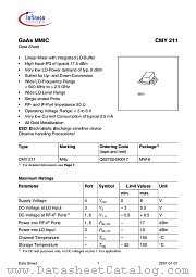CMY211 datasheet pdf Infineon