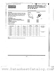 IRF142 datasheet pdf Fairchild Semiconductor