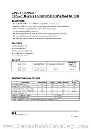 UVP-2157A datasheet pdf Unity Opto Technology
