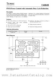 U6084B datasheet pdf TEMIC