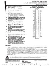 SN54LVTH16500 datasheet pdf Texas Instruments