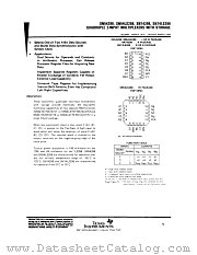 SN54298W datasheet pdf Texas Instruments