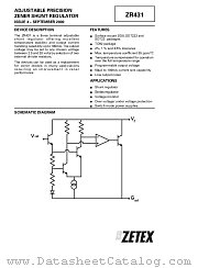 ZR431F datasheet pdf Zetex Semiconductors