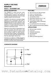 ZSM330G datasheet pdf Zetex Semiconductors
