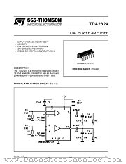 TDA2824 datasheet pdf ST Microelectronics